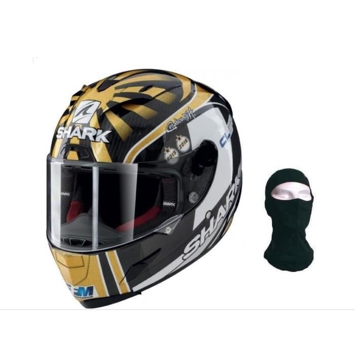 SHARK Casque intégral Race R Pro Carbon Zarco WC 2016 + Cagoule