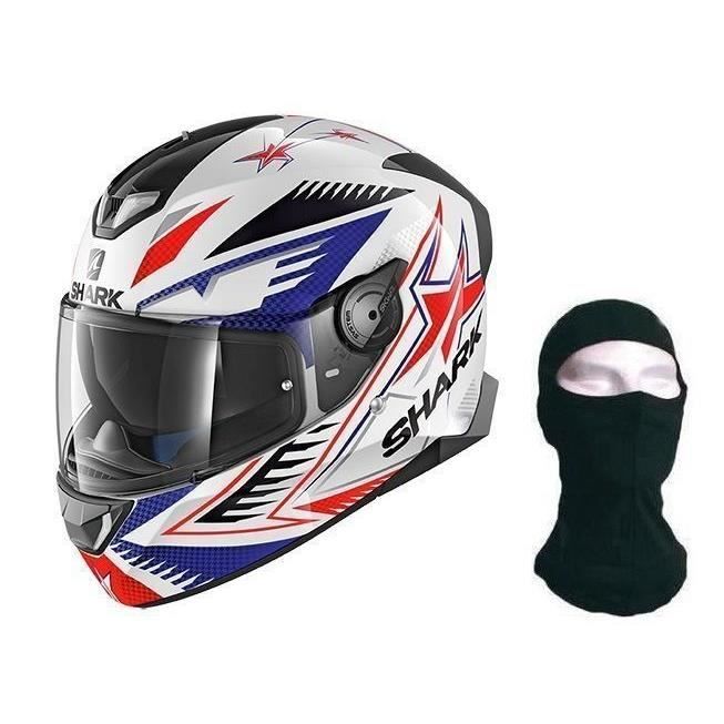 SHARK Casque moto Intégral Skwal 2 Draghal - Avec Cagoule - Blanc