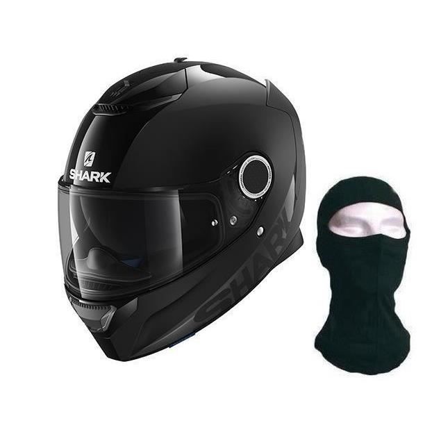 SHARK Casque Intégral Spartan Dual Black - Avec Cagoule - Noir