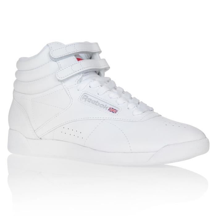 REEBOK Baskets Multisport Freestyle Hi - Femme - Blanc