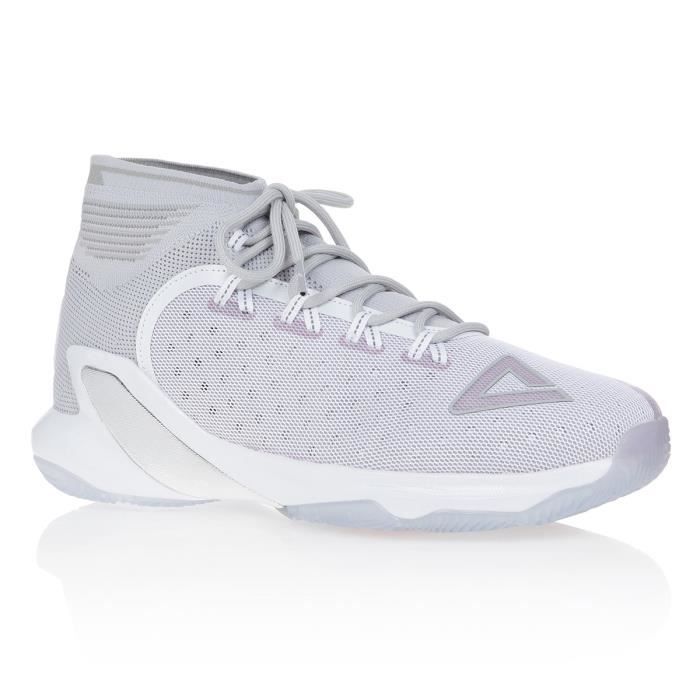 PEAK Chaussures de basketball TP5 Playoff - Homme - Blanc