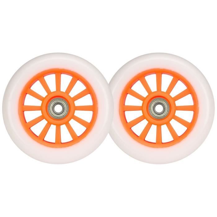 BLACK DRAGON Roues pour trottinette - 85A PU - Blanc
