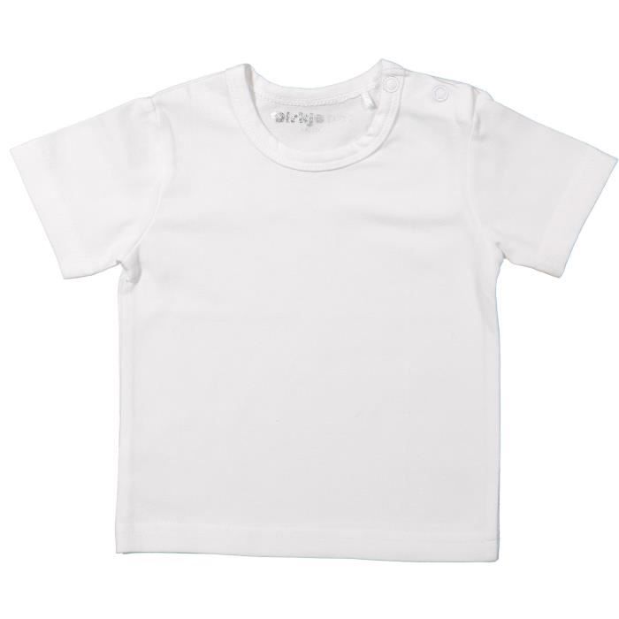 DIRKJE T-shirt Manches Courtes Blanc Bébé Mixte