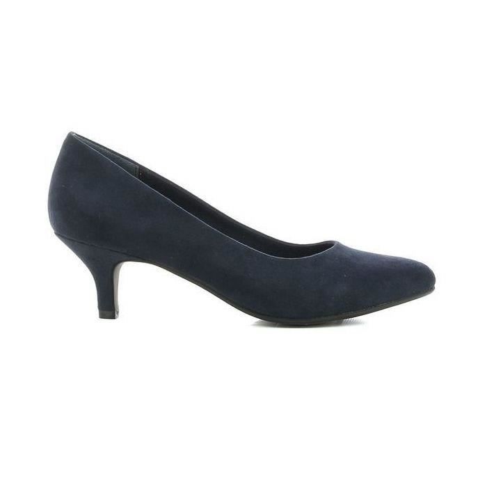 CORTINA Escarpins en Polyester Bleu Foncé Femme