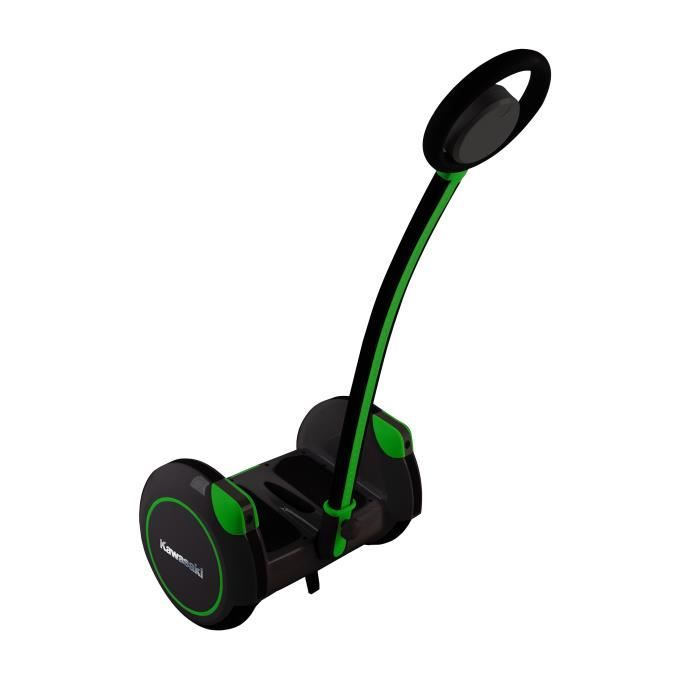 KAWASAKI Hoverboard avec Guidon 14 Pouces 2 x 500 W Noir et Vert
