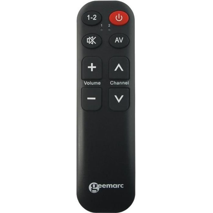 Télécommande universelle simplifiée GEEMARC TV5 - 7 touches programmables