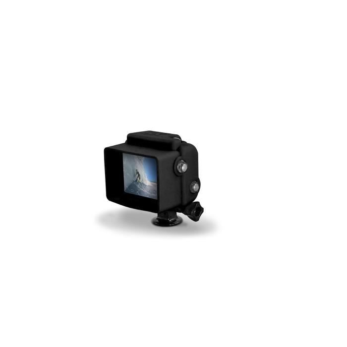XSories - HOODED SILICONE COVER HD3+ - Protection en silicone pour GoPro HERO3+ et HERO4 Black et Silver avec BacPac - Noire