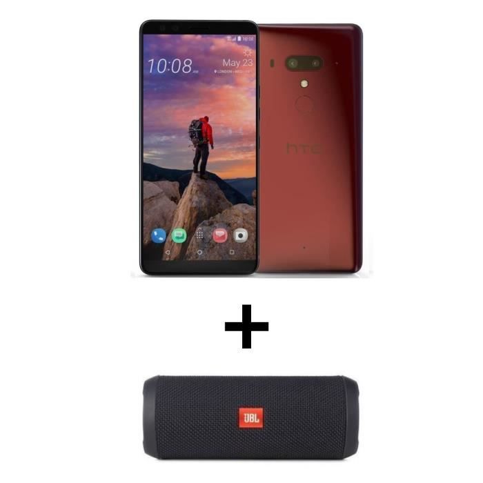 HTC U12+ Dry Red Rose 64 Go + JBL Flip 3 offerte