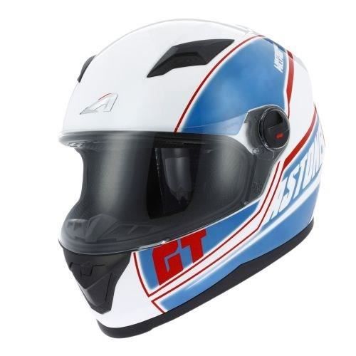 ASTONE Casque Intégral GT2G Cloud Blanc Bleu Rouge