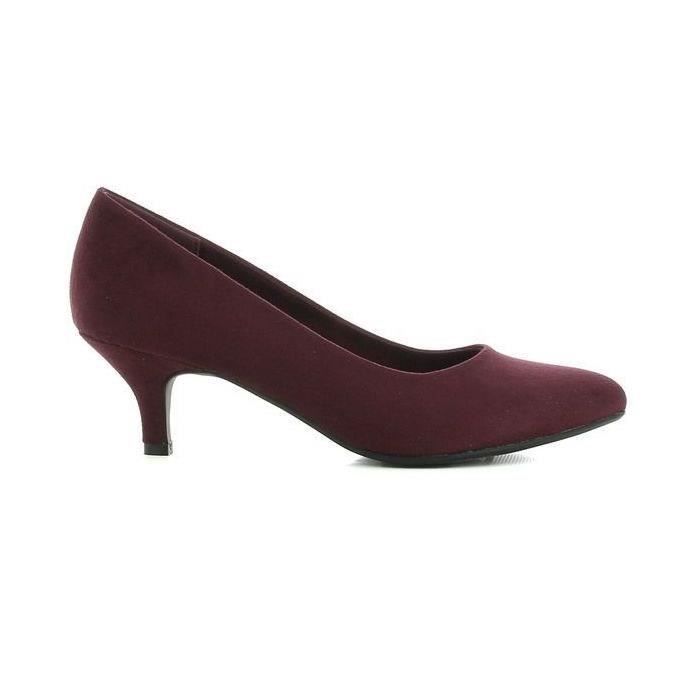CORTINA Escarpins Rouge Bordeaux Femme