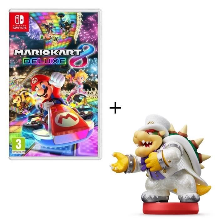 Mario Kart 8 Deluxe + Amiibo Bowser en tenue de mariage
