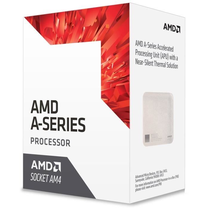 AMD Processeur Bristol Ridge A6 9500E APUs Socket AM4 22 Core 3400 MHz 1Mo