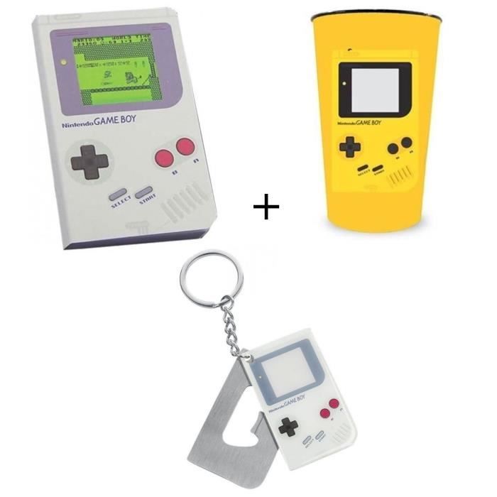 Pack Game Boy: Cahier + Décapsuleur + Gobelet PVC Game Boy