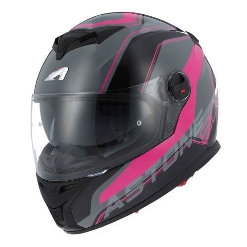 ASTONE Casque Intégral GT800 Wire Noir Rose