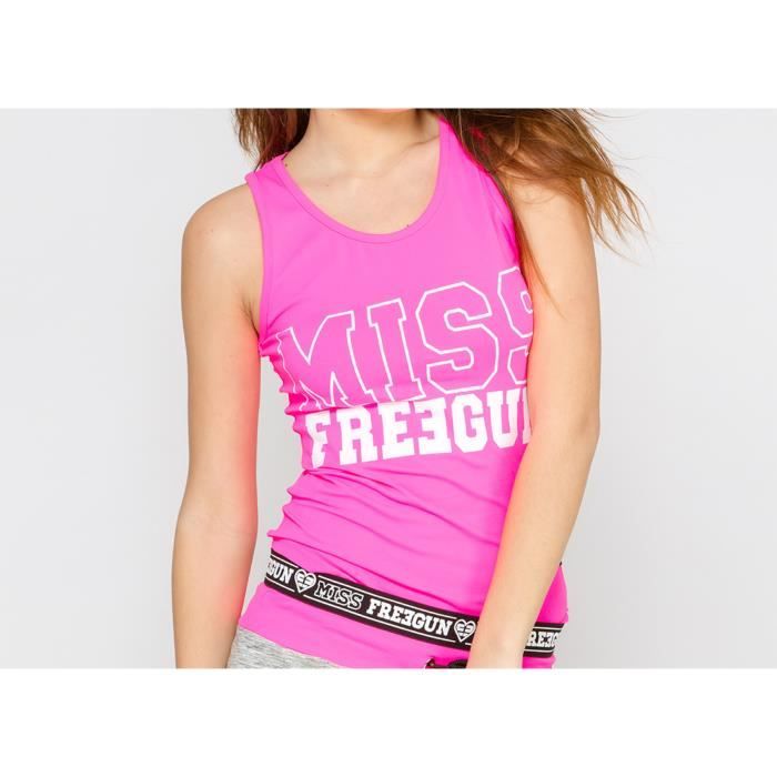 FREEGUN Débardeur Fitness Rose Fuchsia Femme