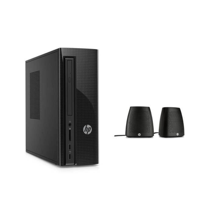 HP PC BUREAU - 260p101nf - 4 Go de RAM - Windows 10- Intel Core i3- Intel HD 530 - Disque dur 1 To + enceintes