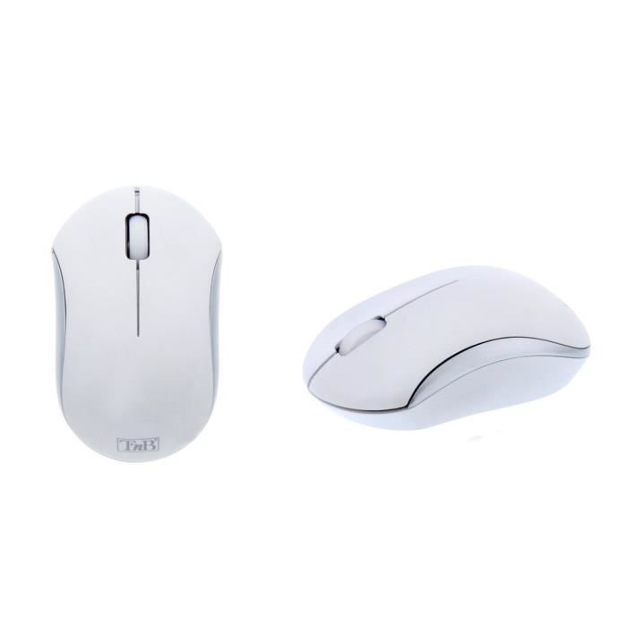 T'nB Souris optique sans fil Rubby Blanc