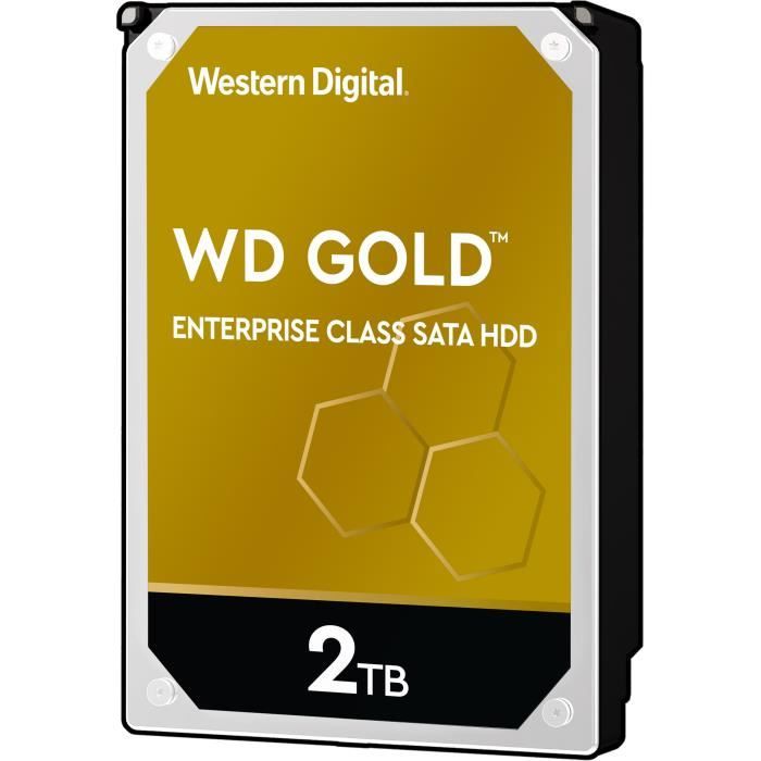 WD Disque dur interne Gold - 2To - 128Mo - 3.5\