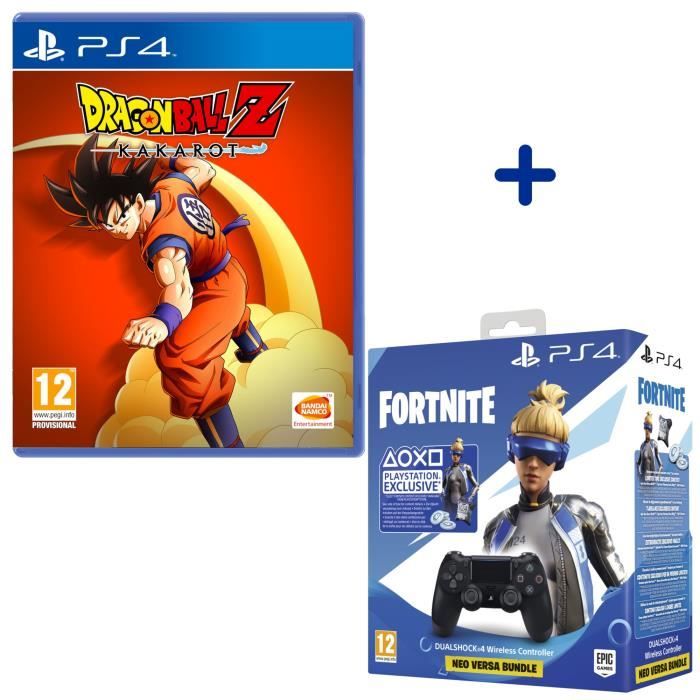 Manette DualShock V2 Noire/Jet Black + Dragon Ball Z: Kakarot