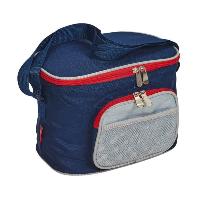 TRIGANO Sac glacière - Bleu et rouge - 8 L