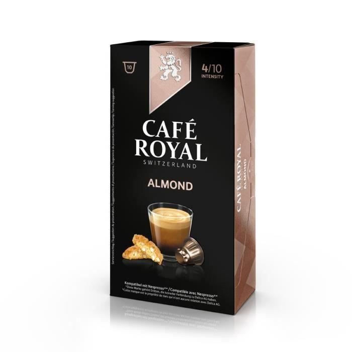100 capsules CAFÉ ROYAL de café Almond 100% Arabica