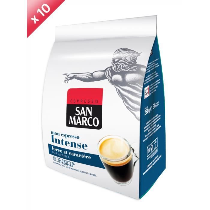 360 dosettes SAN MARCO Espresso Intense Compatible Senseo
