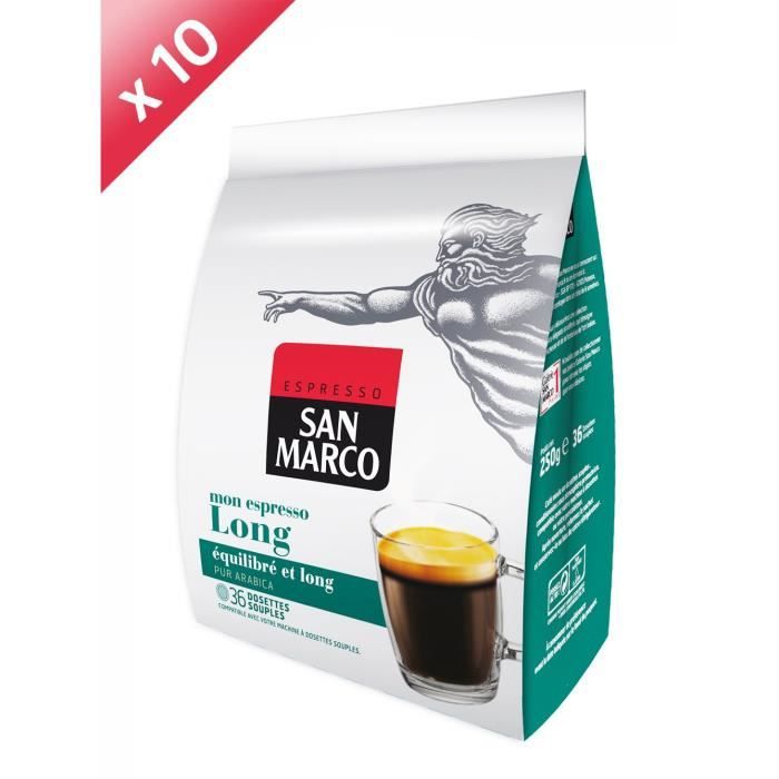 360 dosettes SAN MARCO Long Compatible Senseo