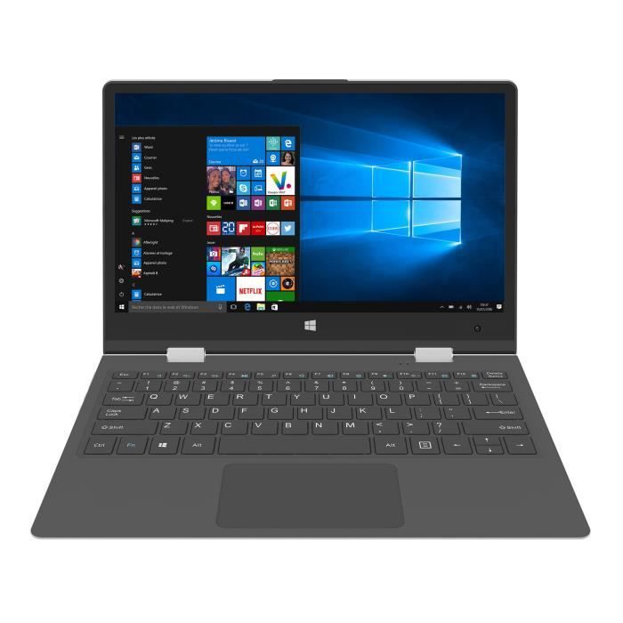 THOMSON Ordinateur convertible NEO360XS - 11,6'' Full HD Tactile - 4Go RAM - Intel® Celeron™ - 64Go eMMC - Windows 10 - Argenté