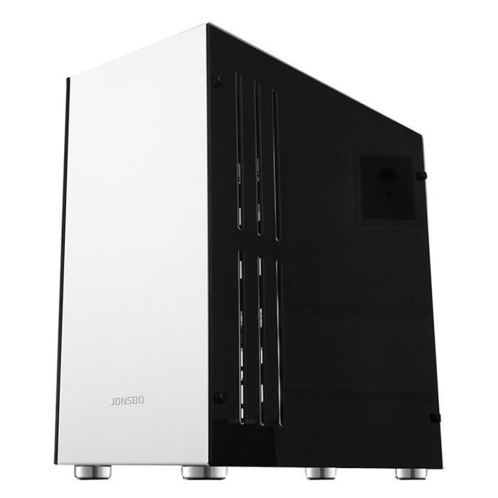 JONSBO Boitier PC (verre trempé) C4 Moyen tour ATX Blanc