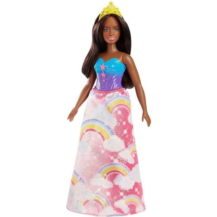 BARBIE Princesse multicolore arc en ciel