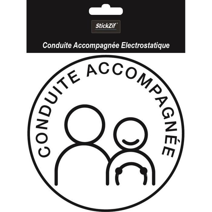 STICKZIF Disque Conduite Accompagnée Électrostatique SCA8