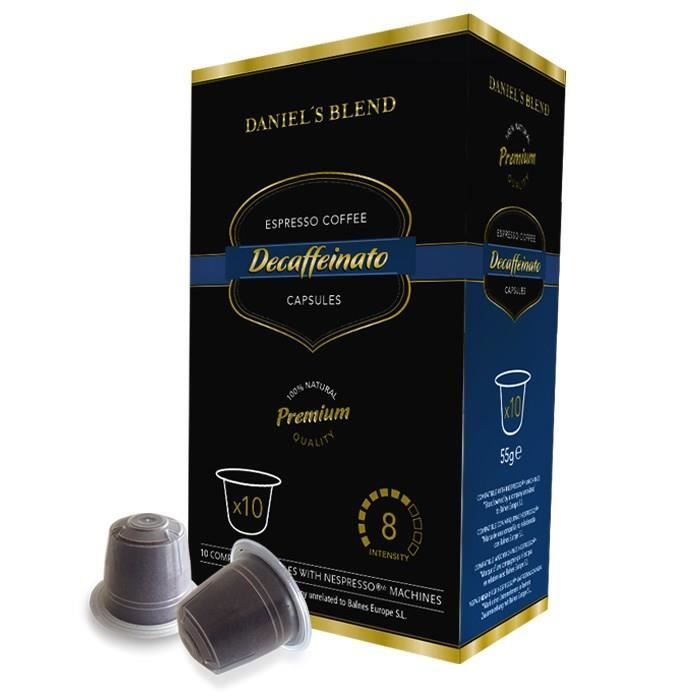 DANIELS BLEND 10 Capsules Compatibles Nespresso - Decaffeinato