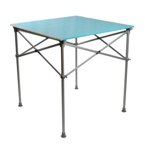CAO CAMPING Table ? Lattes Aluminium Pliante Bleu