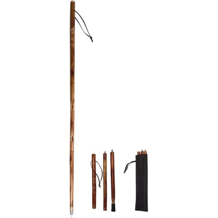 CAO CAMPING Bâton Bois 3 Sections