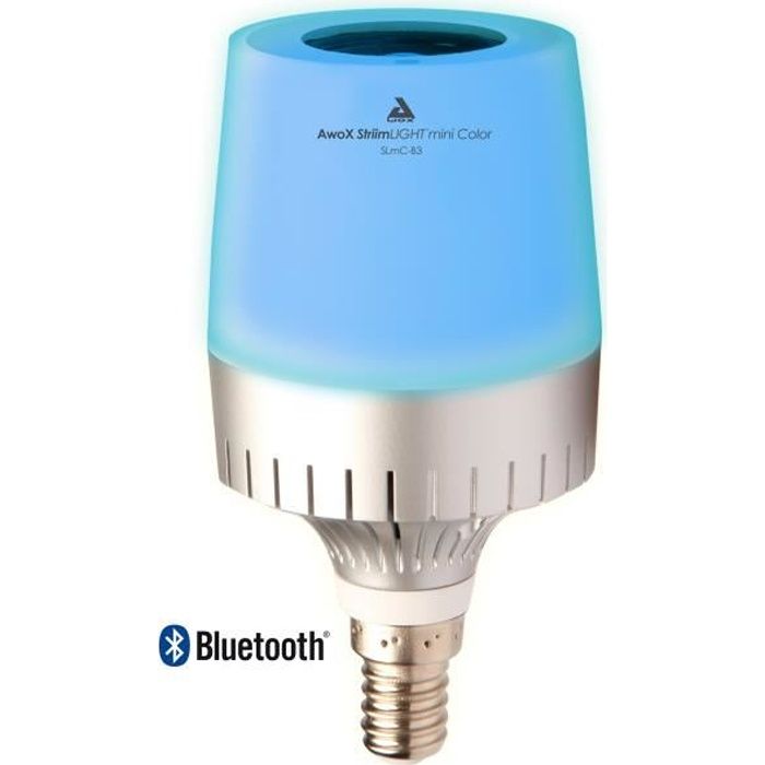 AWOX LIGHT SLmC-B3 Ampoule LED musicale bluetooth culot E14