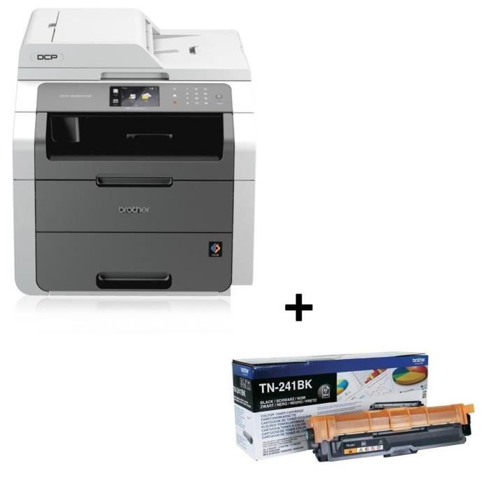 Pack Brother Imprimante Multifonction LED DCP-9020CDW + Toner TN-241BK Laser Noir