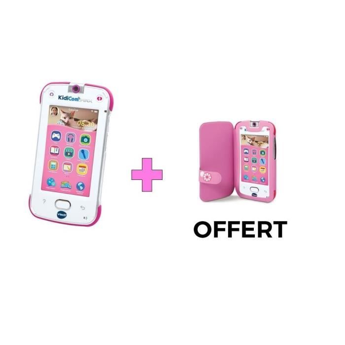 VTECH - Kidicom Max Rose (Et Son Etui Offert) - Smartphone Enfant