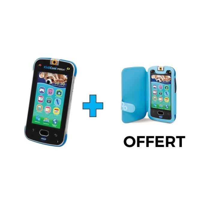 VTECH - Kidicom Max Bleu (Et Son Etui Offert) - Smartphone Enfant