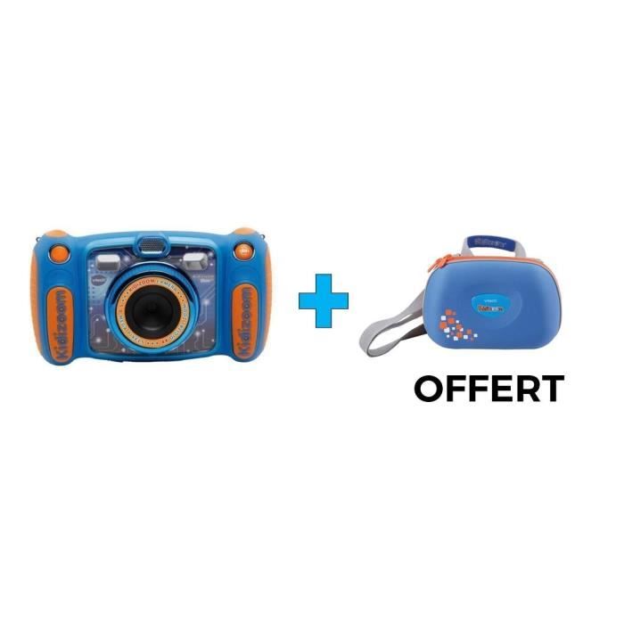VTECH - Kidizoom Duo Bleu (et Sacoche Offerte) - Appareil Photo Enfant