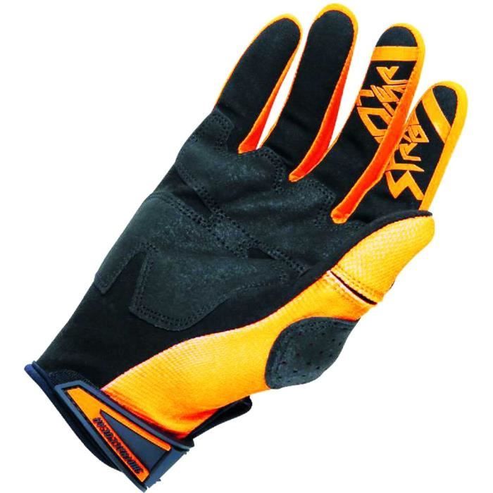 SHOT Claw Gant Cross en Lycra Noir et Orange