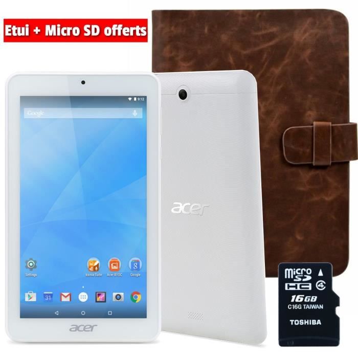 Acer Tablette Tactile Iconia One 7 B1-770 + Etui Manille + MicroSD 16Go - 7\