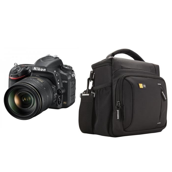 NIKON D750 Appareil photo reflex + Objectif 24-120 VR + Sacoche Case Logic