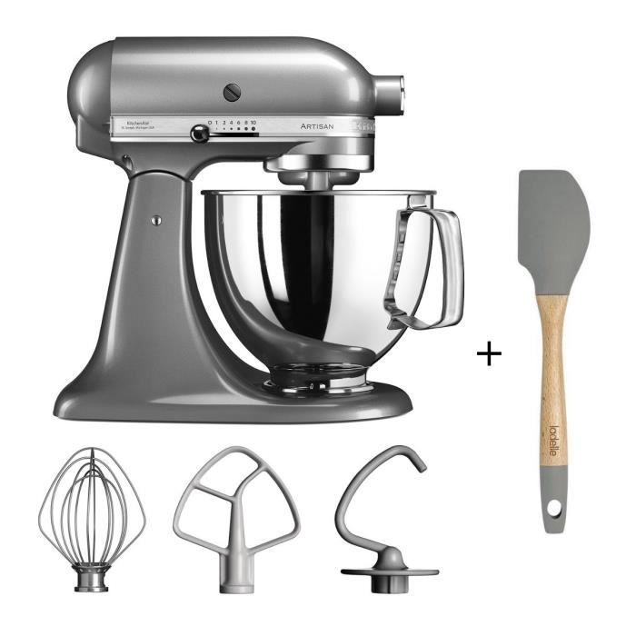 KITCHENAID ARTISAN 5KSM125ECU Robot pâtissier + LADELLE Spatule en silicone