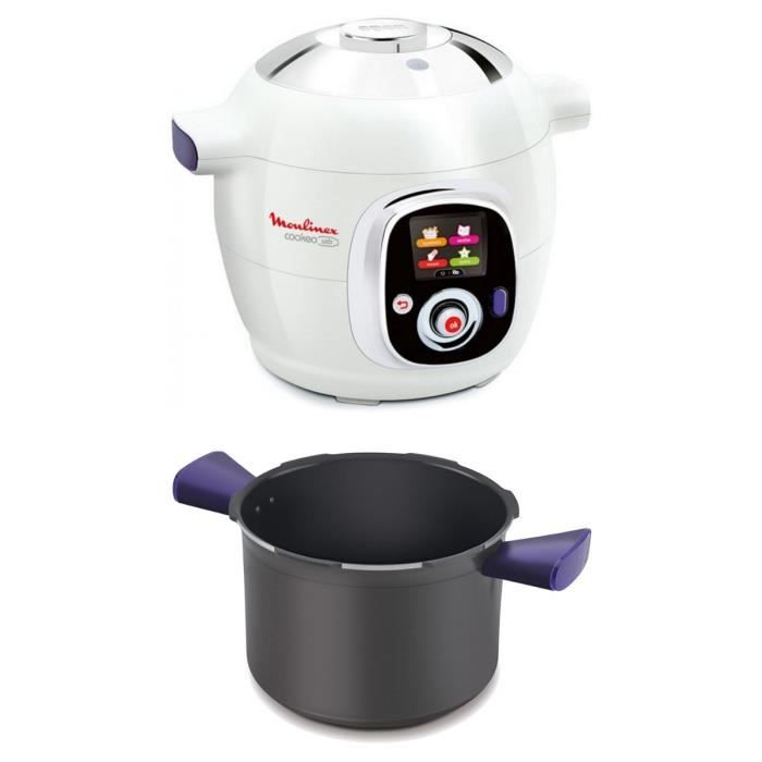 MOULINEX CE702100 Multicuiseur intelligent Cookeo USB 6L + 2ème cuve offerte