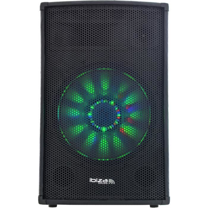 IBIZA X-LED10 Enceinte Sono 3 voies 10\