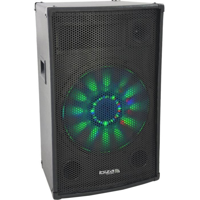 IBIZA X-LED12 Enceinte Sono 3 voies 12\