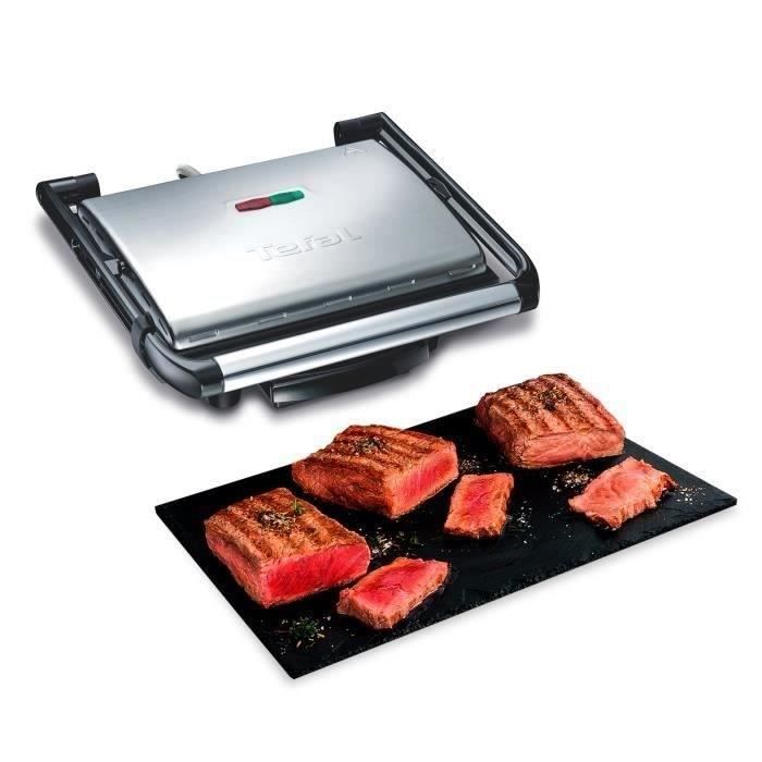 TEFAL GC241D12 Grille-viande électrique Inicio Grill - Inox