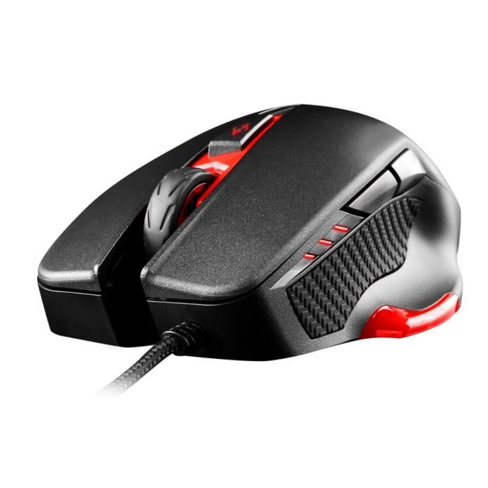 MSI Souris Gamer INTERCEPTOR DS300 GAMING Filaire - Rétroéclairé - Laser - 8200 dpi - 6 Boutons - PC