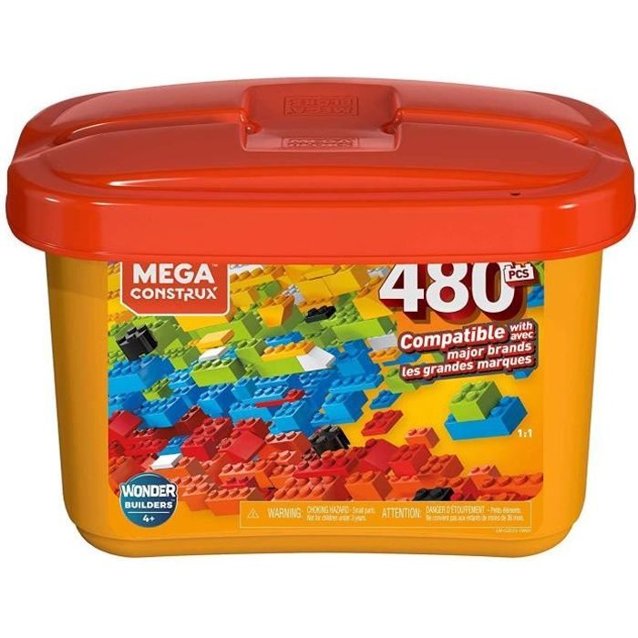 Mega Bloks - Mega Bloks Mega Construx Kid Builders Bulk Tub – Small - 4 ans et +
