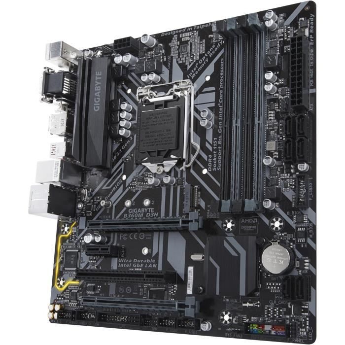 GIGABYTE Carte mère B360M D3H - Intel